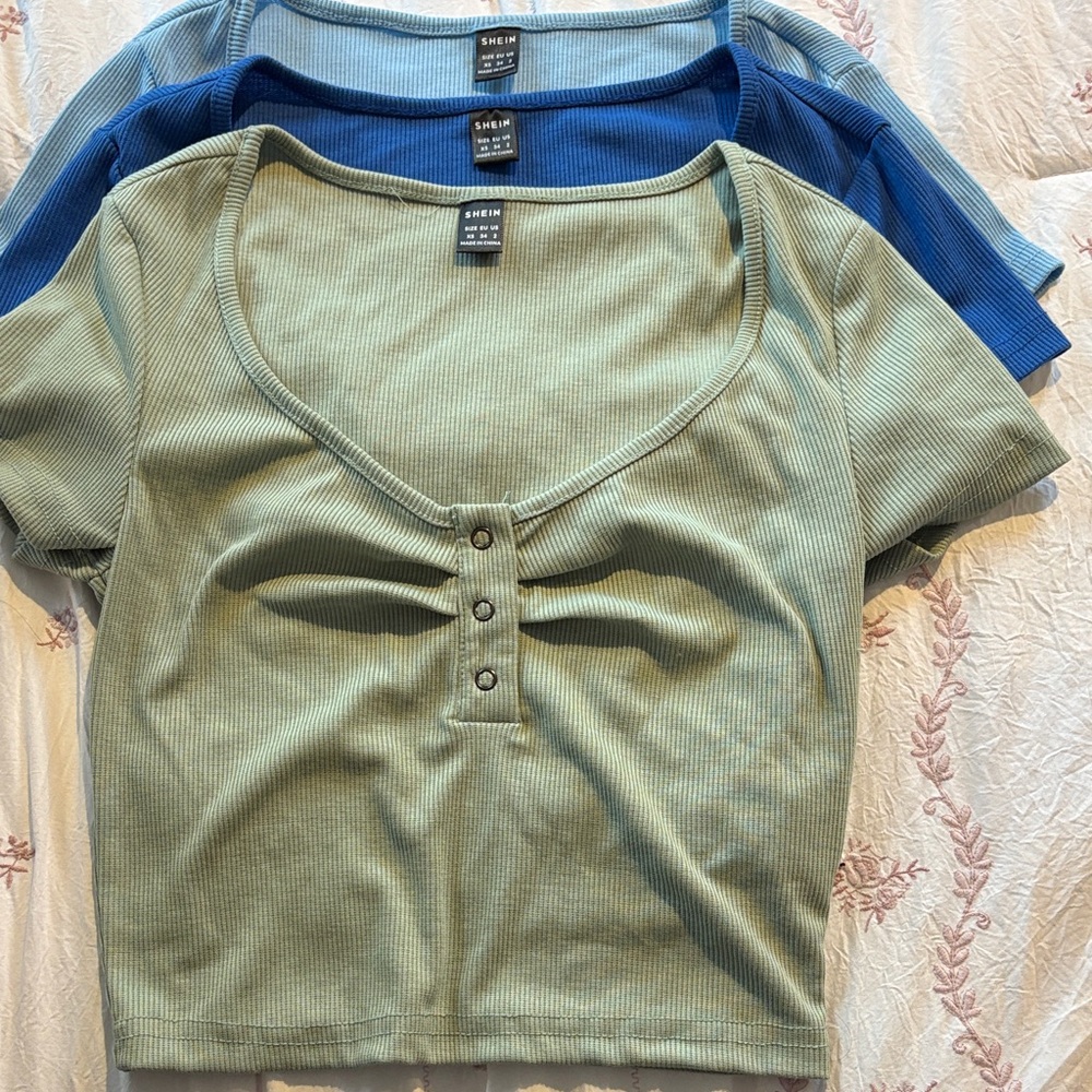 pack of ribbed shein shirts